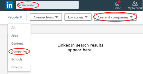 LinkedIn recruiter search