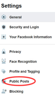 Change your Facebook settings